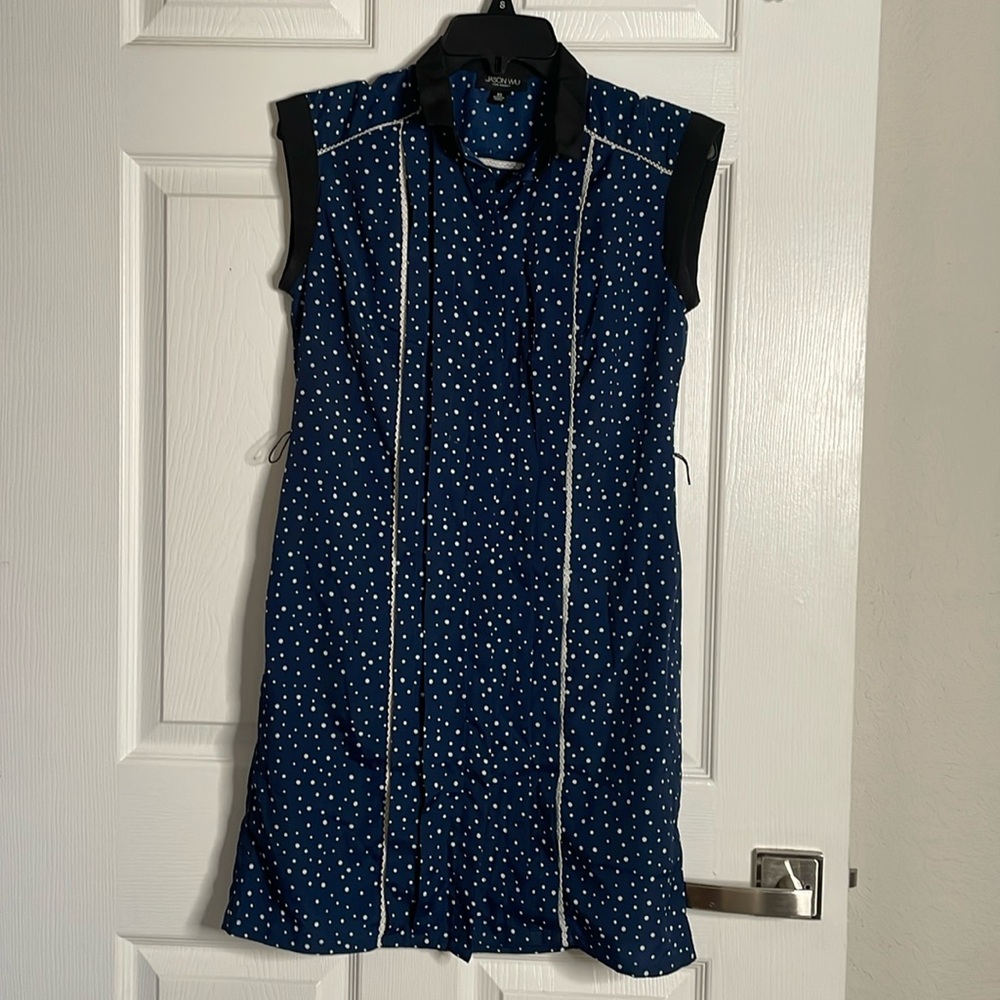 jason wu for target polka dot button down tank mini dress
